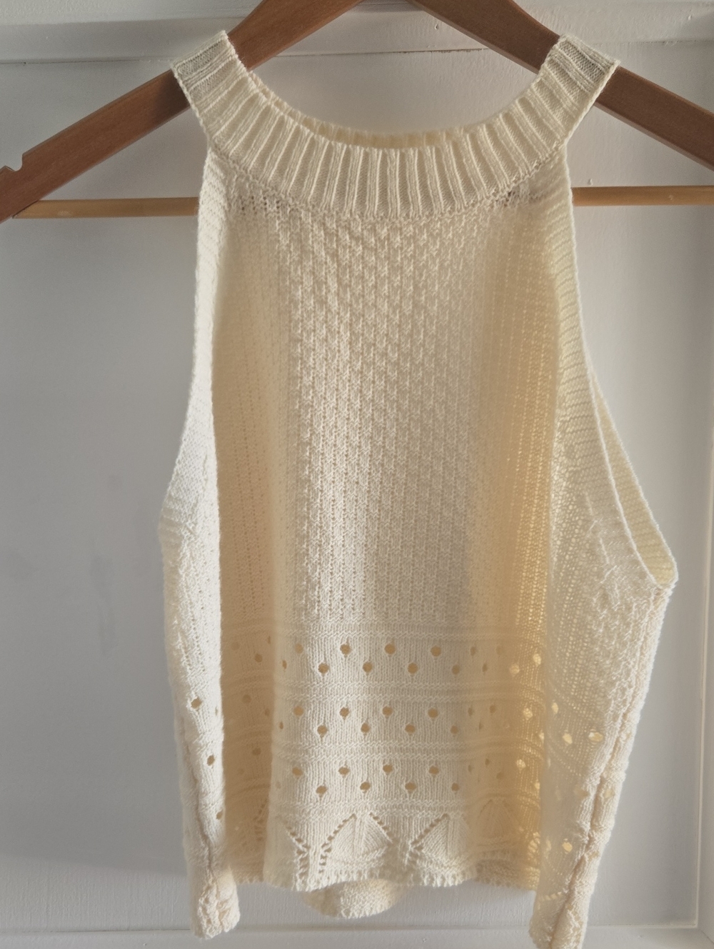 Cupshe Cream Knit Sweater Tank